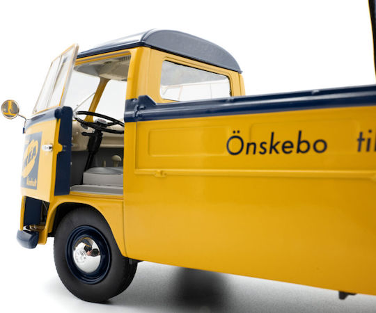 Macheta Auto Volkswagen T1 Pickup Gelb 1950 Maßstab 1:18 Solido