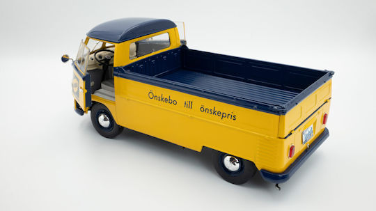 Macheta Auto Volkswagen T1 Pickup Gelb 1950 Maßstab 1:18 Solido