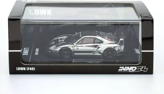 Model Static Mașină Ferrari Lbwk F40 Argintiu Scara 1:64