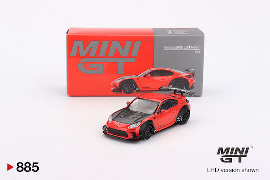 Machetă Mașină Toyota Gr86 Lb-Nation Roșu 2024 Scara 1:64 Mini GT MGT00885-L