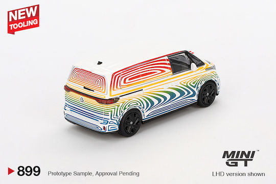 Mini GT Macheta Auto Volkswagen Id.buzz Prototype Regenbogen 2022 Maßstab 1:64