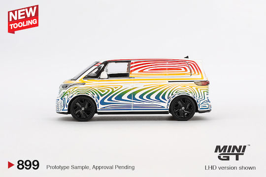 Mini GT Macheta Auto Volkswagen Id.buzz Prototype Regenbogen 2022 Maßstab 1:64