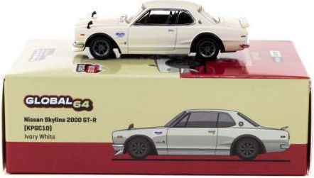 Моделна Фигура Автомобил Nissan Skyline 2000 GT-R Сребрист 1:64 Tarmac