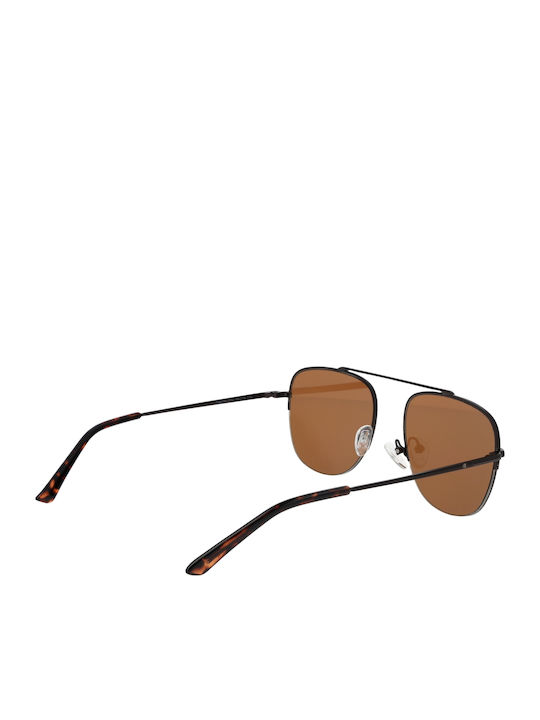Champion Men's Sunglasses with Gold Metal Frame and Gold Lens CU5151-58C04