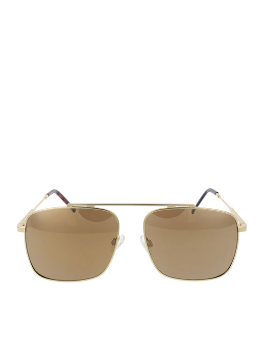 Champion Men's Sunglasses with Black Metal Frame and Green Lens CU5152-58C01