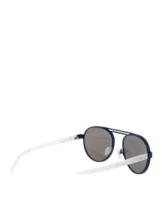 Champion Men's Sunglasses with Navy Blue Metallic Frame and Grey Lenses CU5153-55C04