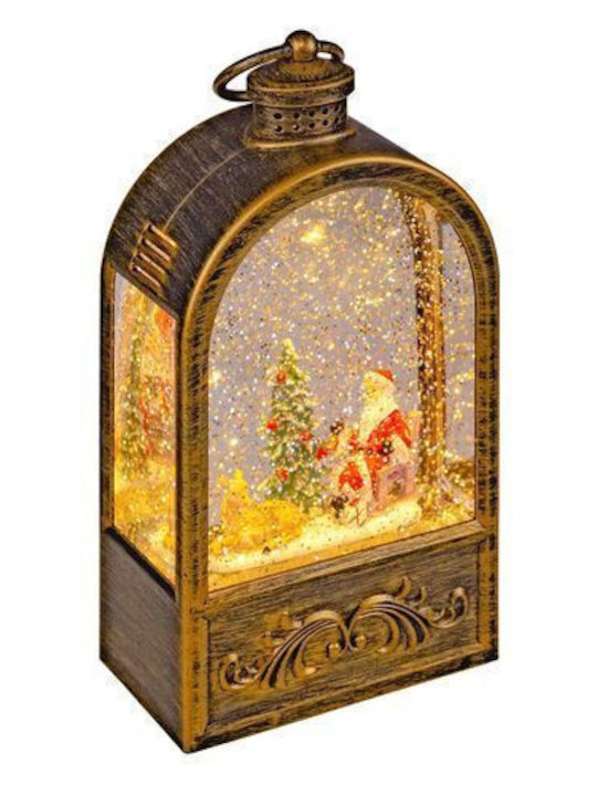 Christmas Snowball Illuminated with Santa Claus 11x24cm