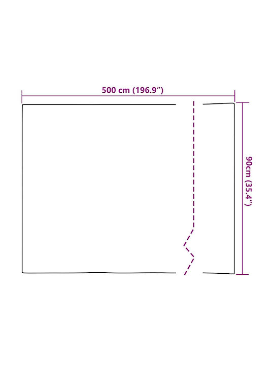 Decorative Sticker Glass 1pcs 90x500cm vidaXL