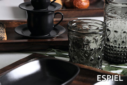 Espiel Set of Glasses Water made of Glass in Gray Color 550ml 6pcs