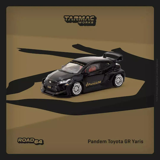 Machetă Mașină Toyota GR Yaris Pandem Negru 1:64 Tarmac Works