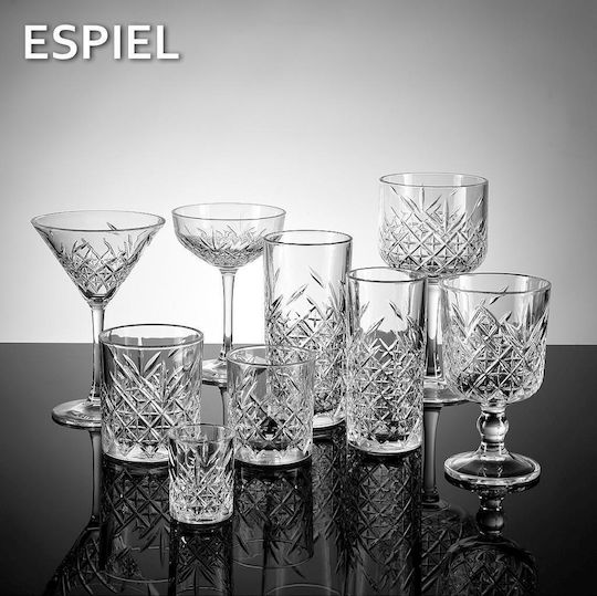 Espiel Timeless Комплект Чаши За Мартини Коктейл Колонати Стъклени 230мл 12 Броя
