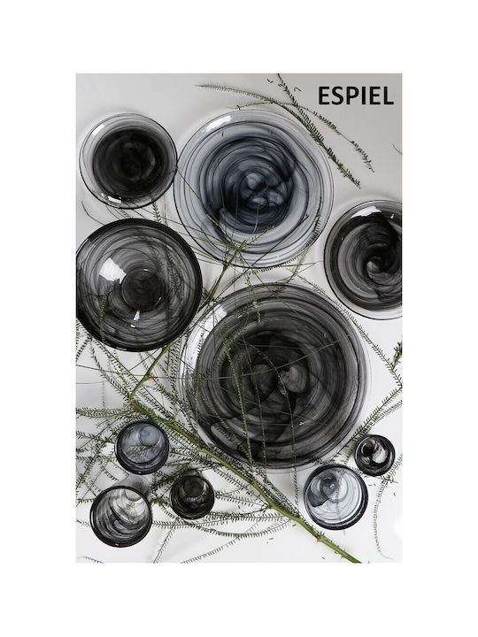Espiel Atlas Комплект Чаши за Вода в Черен Цвят 120мл 6бр