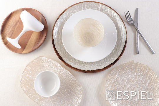 Espiel Maya Set of Glasses Champagne / White Wine made of Glass in White Color Stemmed 270ml 6pcs