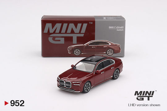 Macheta Auto Bmw I7 Xdrive60 Aventurin Red 2023 1:64 Mini Gt Mgt00952-l