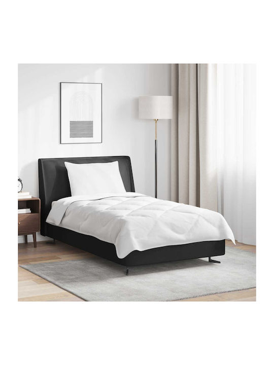 vidaXL Duvet Cover Set Single with Pillowcase 135x200 White