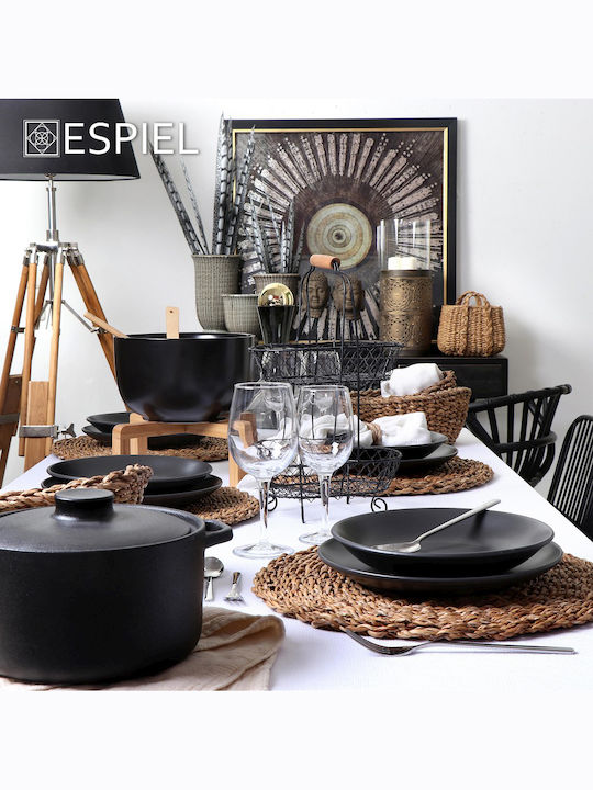 Espiel Terra Matt Πιάτο Ζυμαρικών Μαύρο 27cm 6τμχ 5205918246587