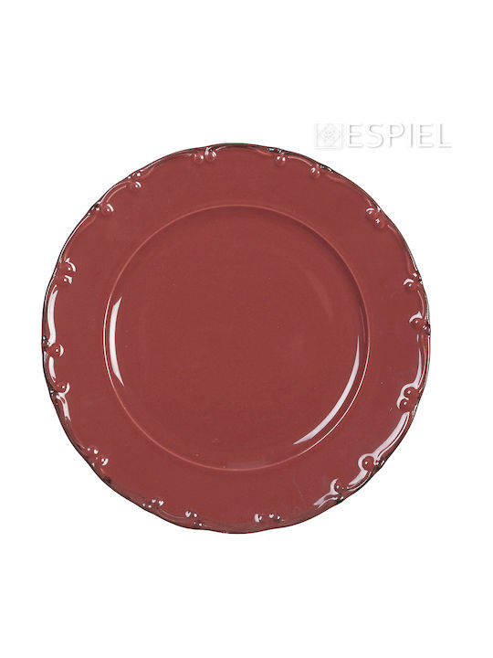 Espiel Liana Plate Soup made of Porcelain Pink 23cm 6pcs