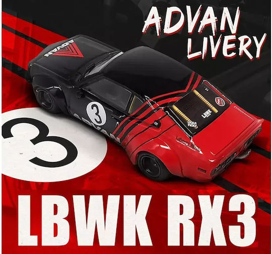 Моделна Фигура Автомобил Mazda Lbwk Rx3 Savanna Advan Livery 1:64 Inno64