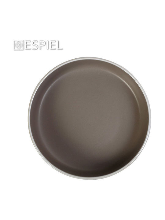 Espiel Mood Plate Soup Ceramic Gray with Diameter 20.3cm 6pcs