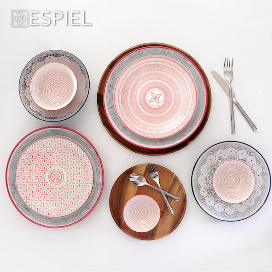 Espiel Roma Πιάτο Ρηχό Κεραμικό Μαύρο 27cm 6τμχ Espiel Roma Πιάτο Ρηχό Κεραμικό Μαύρο 27cm 6τμχ