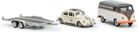 Macheta Auto Set Volkswagen Vw T1 + Trailer Vw Beetle #53 1:64 Schuco