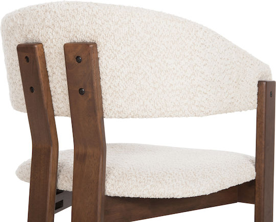 Rubberwood Председки Трапезария Walnut-ecru 2бр 55.5x59x81бр