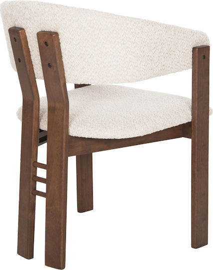 Rubberwood Председки Трапезария Walnut-ecru 2бр 55.5x59x81бр