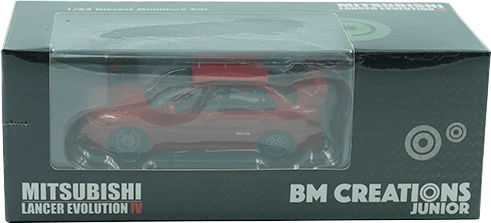 Machetă Mașină Mitsubishi Lancer Evolution IV Roșu RHD 1:64 BM Creations