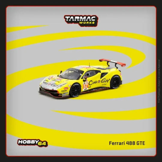 Machetă Auto Ferrari 488 GTE S. Huffaker T. Kimura D. Serra 24h Le Mans 2025 1:64 Tarmac Works