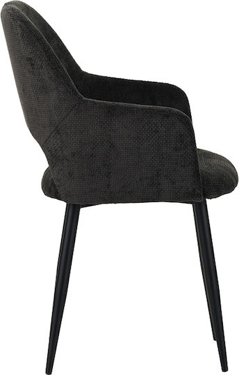 Dining Room Metallic Armchair Anthracite 53x61x84cm 2pcs
