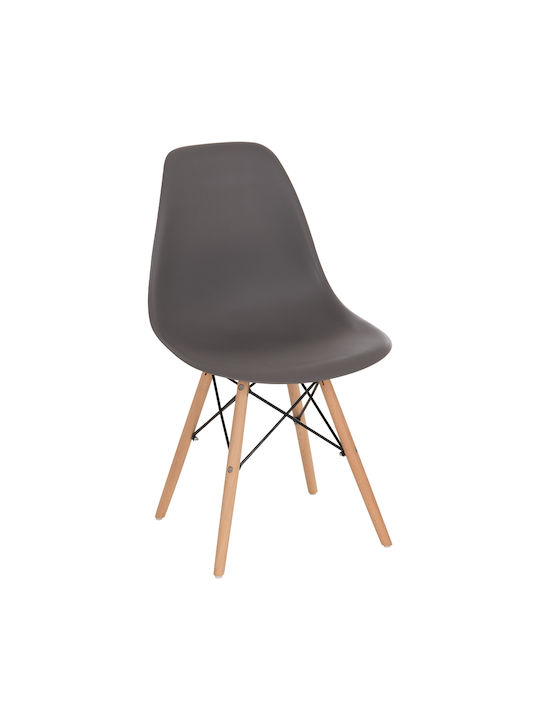 Twist Pp Stühle Speisesaal Grey 4Stück 46x50x82cm