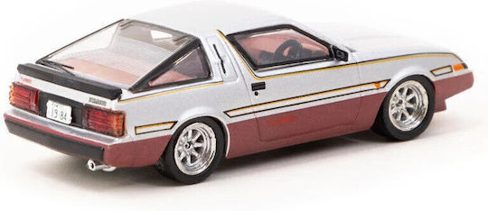 Macheta Auto Mitsubishi Starion Rosu Alb 1:64 Tarmac