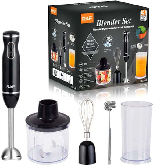 Raf Raf Hand Blender with Inox Rod 300W Black