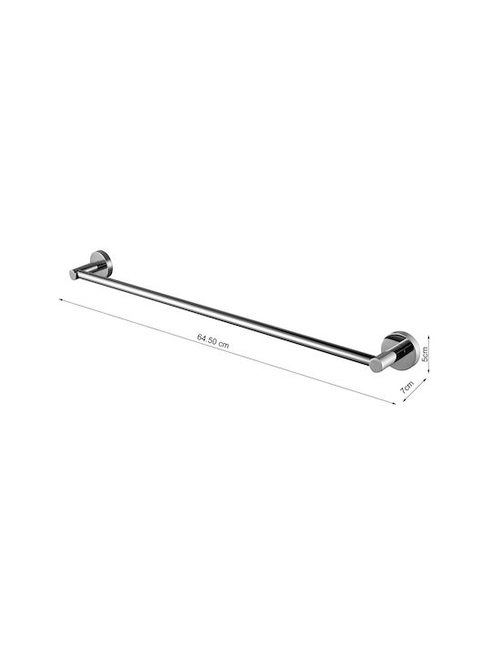 Bronze Art Fairmont Single Wall-Mounted Bathroom Rail ​60x60cm White