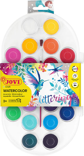 Giotto Watercolours Brush 3+ Plastic Bag 36 Colours Φ30mm 2 Pieces