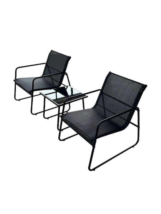 Set Wohnzimmer im Freien Oberon Gkri 3Stück