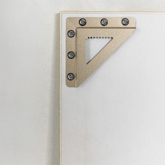 Liberta Lino Wall Mirror Full Length with Beige Plastic Frame 126x66cm 1pcs