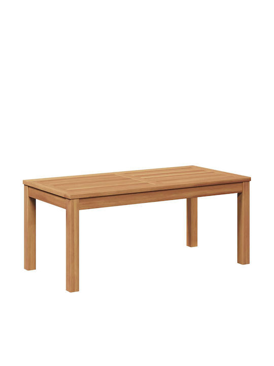 Outdoor Sitting Room Table in Teak Chestnut 95x45x40cm