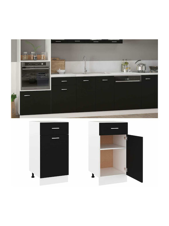 Floor Cabinet Black 40x46x81.5cm