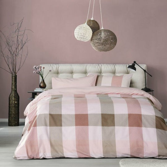Kocoon Carrie Cuvertură Extra-dublu Bumbac Roz 220x245cm