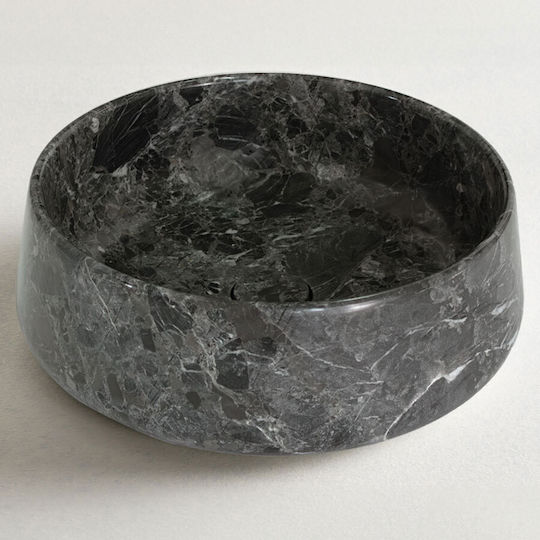 Fossil Επικαθήμενος Νιπτήρας Μαρμάρινος 42x42x14cm Breccia Grey Fossil Επικαθήμενος Νιπτήρας Μαρμάρινος 42x42x14cm Breccia Grey