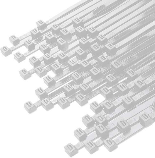 ATC Kabelbinder Kunststoff 150mmx3.6mm in Weiß Farbe (100Stück) (20.007.0017)