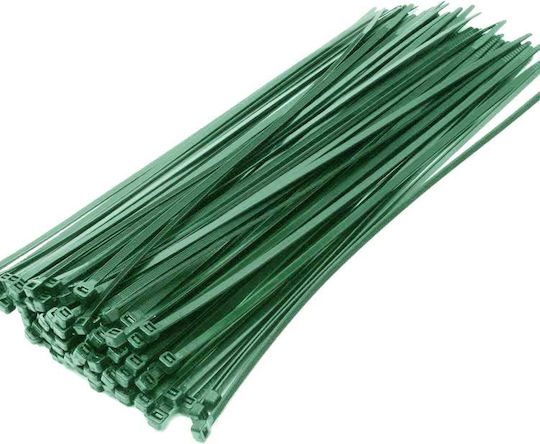 ATC Plastic Cable Ties 150mmx2.5mm In Green Colour 100 Pieces 20.007.0008