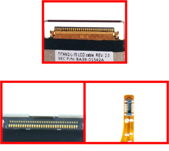 Flex Cable Screen for Laptop Samsung NP550XED, NP550XED-KA2HK, NP550XED-KS2BR, NP550XED-KA1IN, NP550XED-KA2IN