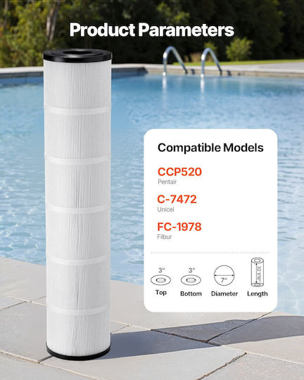 Vevor Spare Part Pool Filter 81.28cm Set 4pcs