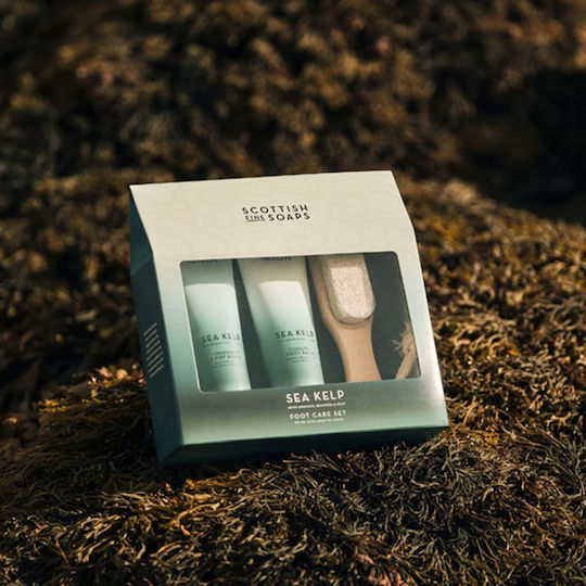 The Scottish Fine Soaps Sea Kelp Skin Care Set for Moisturizing 3 Pieces