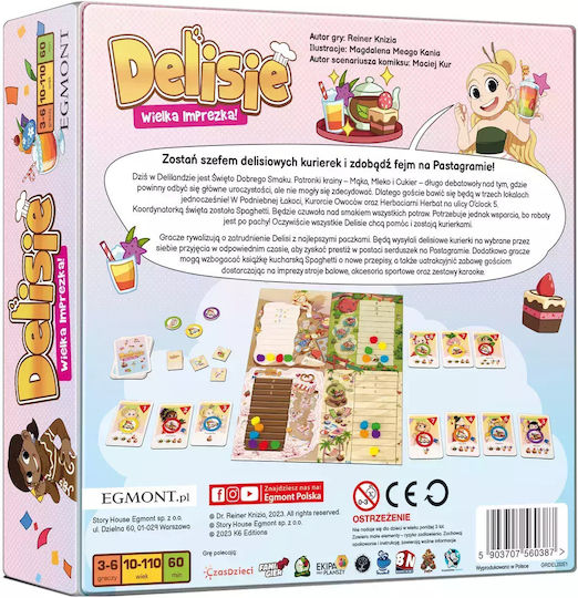 Board Game Delisie The Big Party for 3-6 Players 10+ Years Old (PL) Egmont