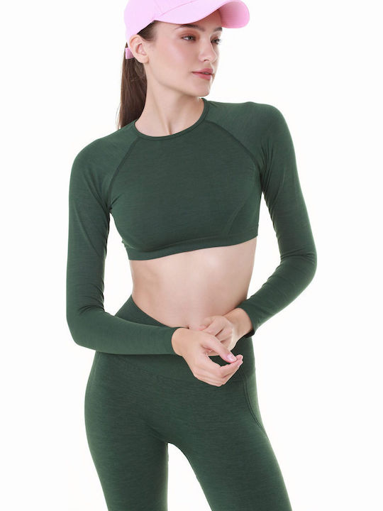Damen Bluse Dark Green