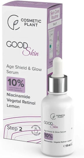 Cosmetic Plant Serum Anti-Îmbătrânire Față și Ochi cu Retinol și Vitamina C pentru Strălucire și Detoxifiere 30ml