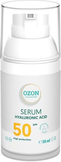 Cosmetic Plant Serum Hidratant și Anti-Îmbătrânire pentru Față și Ochi SPF50 cu Acid Hialuronic pentru Revitalizare 30ml